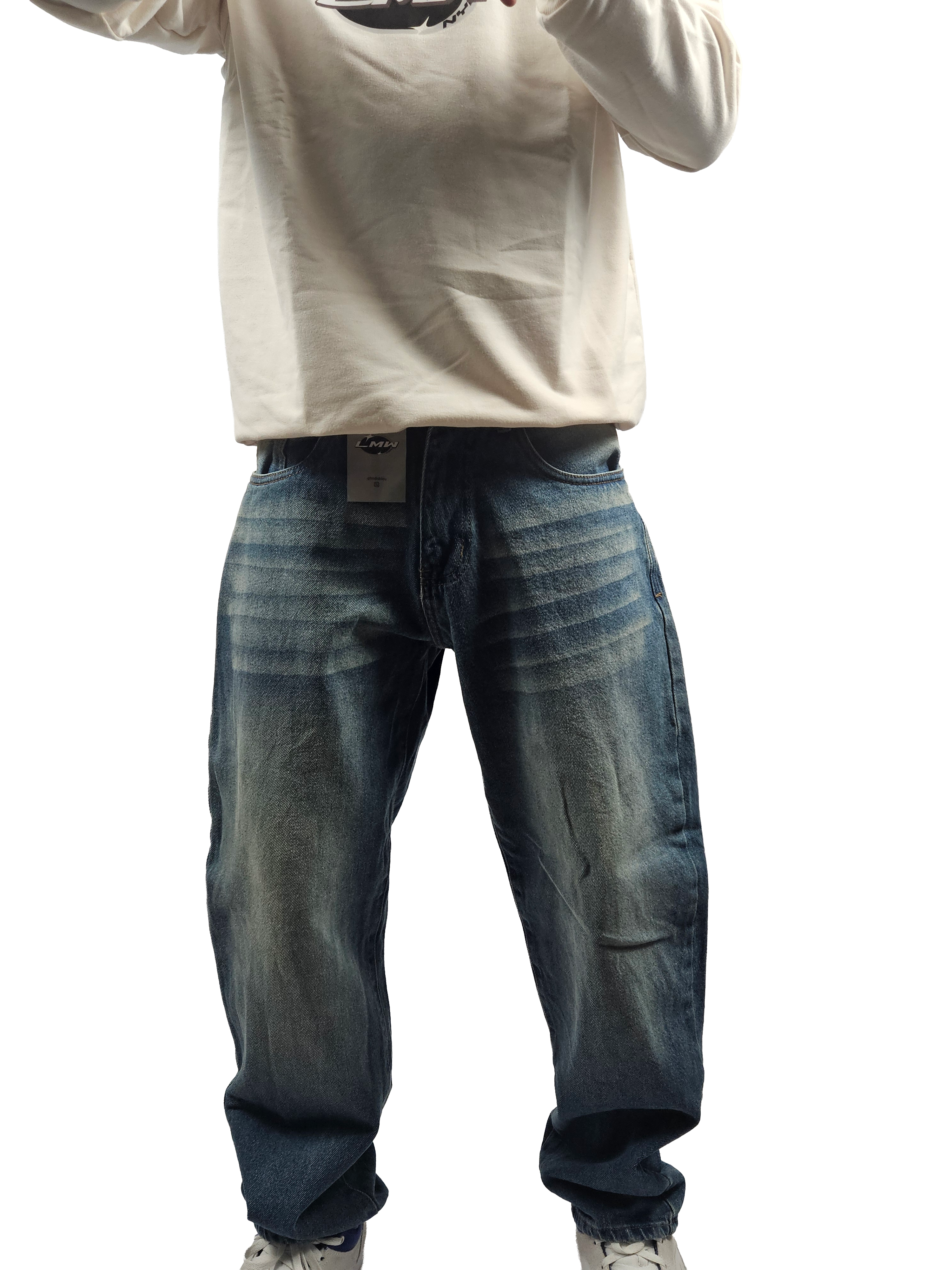Jean Baggy Fit Azul Petroleo