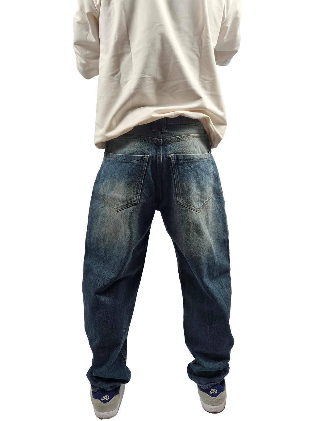 Jean Baggy Fit Azul Petroleo
