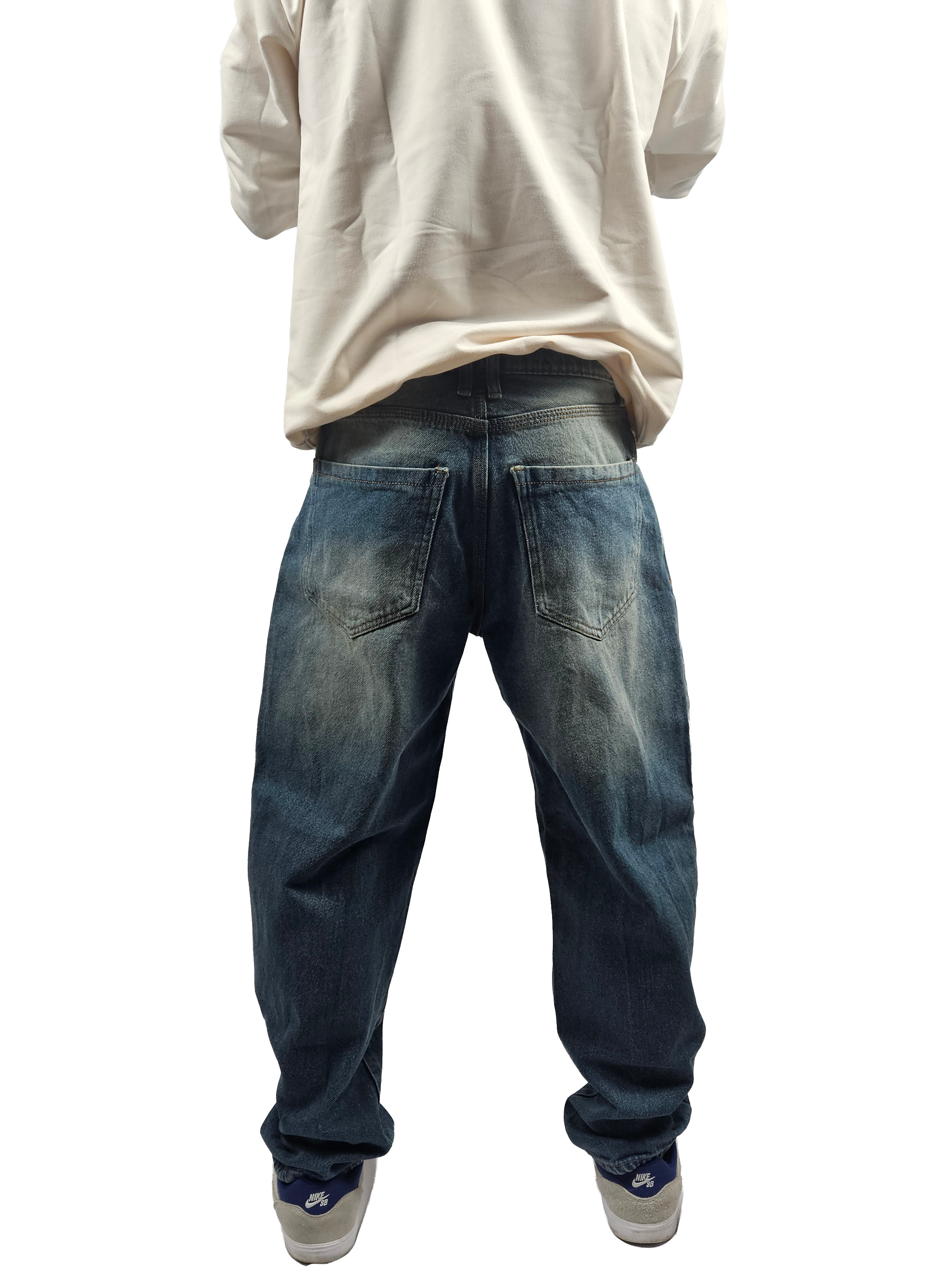 Jean Baggy Fit Azul Petroleo