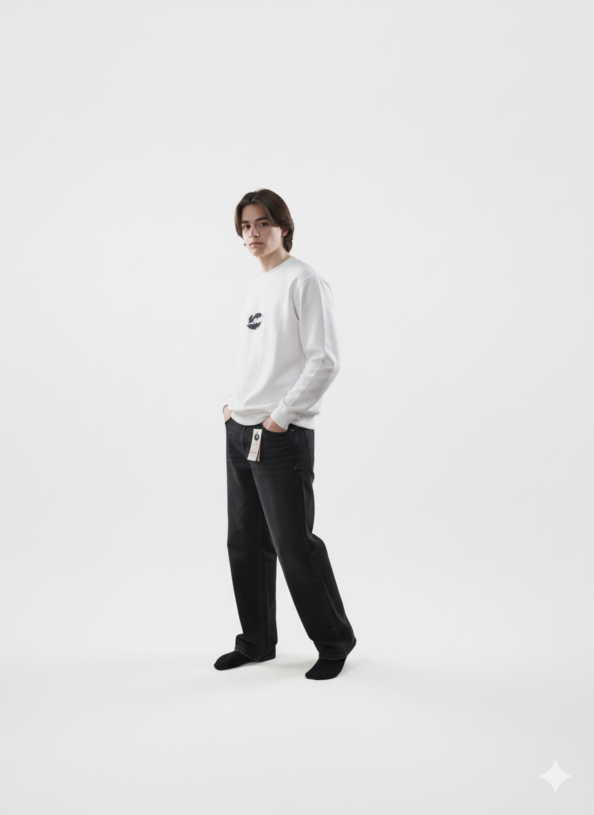 Jean Baggy Fit Negro
